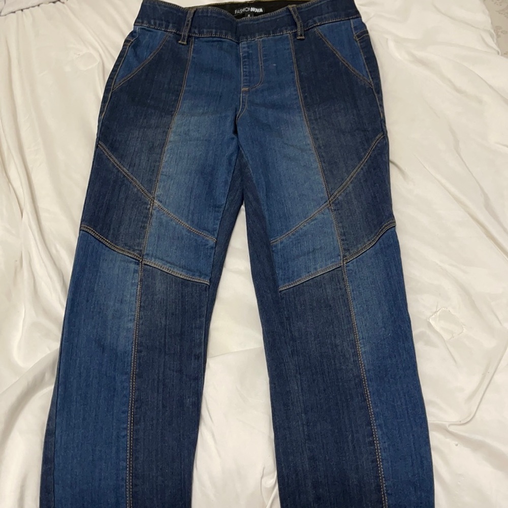 Two toned fashion nova jeans. Never worn.